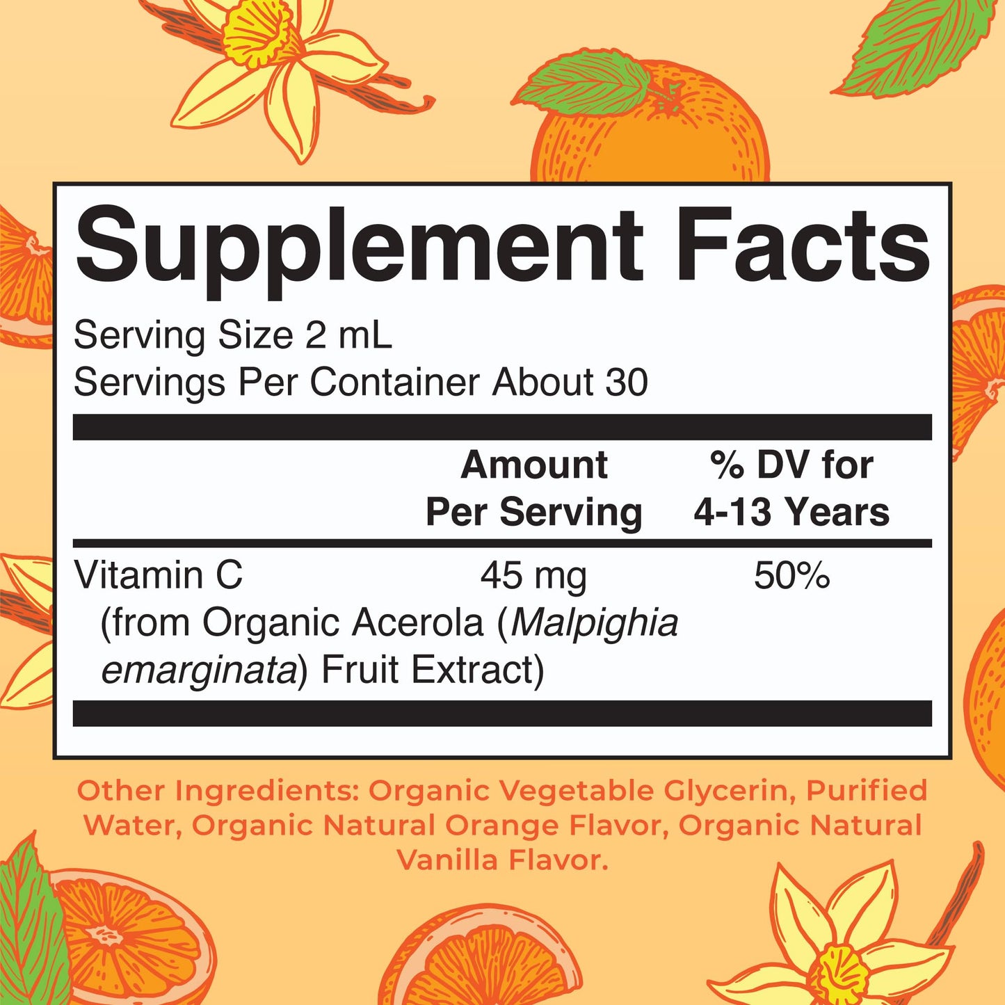 MaryRuth Organics USDA Kids Vitamin C Drops | Vegan Immune Support Supplement for Ages 4-13 | Immune Support & Overall Health | Vitamin C from Organic Acerola Fruit Extract | 2oz - Maple Wellness Supplements