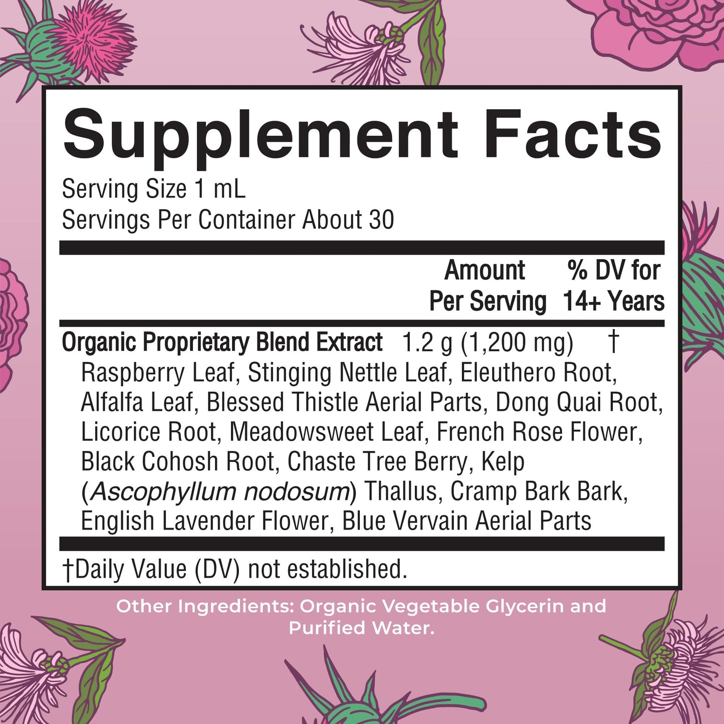MaryRuth Organics USDA Organic Women's Wellness Liquid Herbal Supplements | Includes Stinging Nettle, Raspberry Leaf, Eleuthero Root, Chaste Tree Berry | Menstrual Support | Non-GMO, Vegan - Maple Wellness Supplements