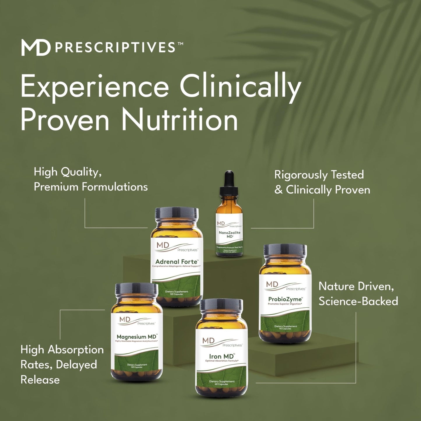 MD Prescriptives - ProbioZyme - Vegetarian Digestive Enzymes - Supplement for Digestive & Gut Health - 90 Capsules - Maple Wellness Supplements