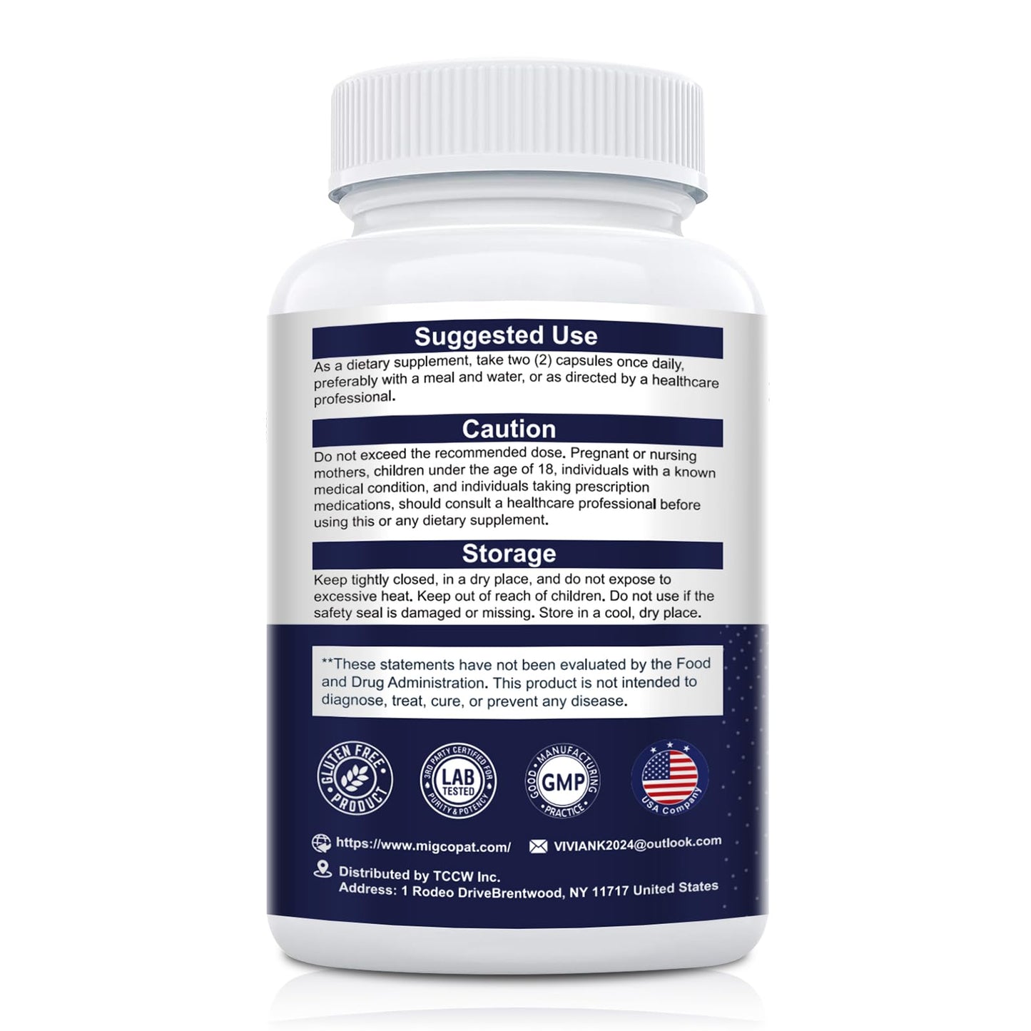 Migcopat Probiotics for Digestive Health, 80 Billion CFU Probiotics, Prebiotics, Postbiotics & Digestive Enzymes, Gut Health Capsules with Berberine, Cinnamon, - Maple Wellness Supplements
