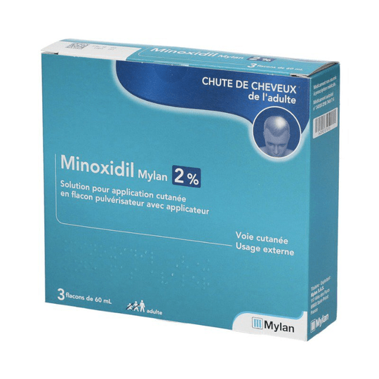 Minoxidil 2% hair loss 3x60ml - VIATRIS - Maple Wellness Supplements