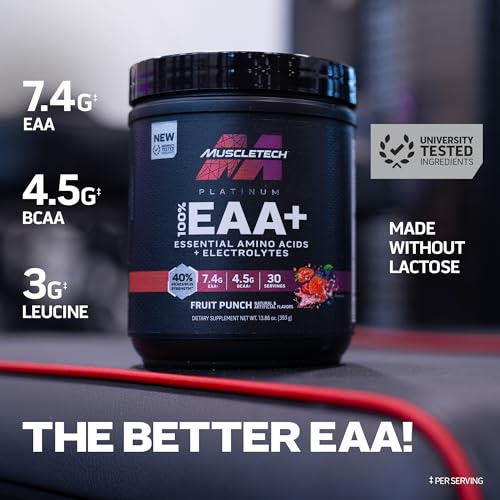 MuscleTech | Platinum 100% EAA+| Essential Amino Acids| Muscle Strength Builder - Maple Wellness Supplements