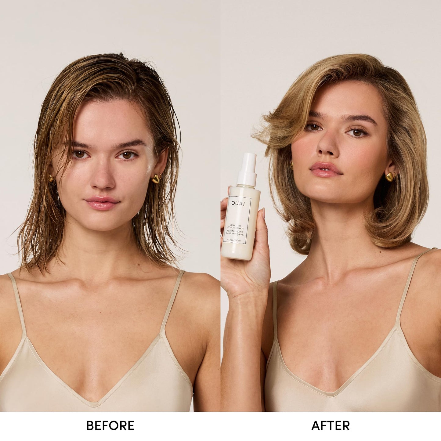 OUAI Leave In Conditioner & Heat Protectant for Hair - Prep Hair for Styling or Use as Detangling Spray to Fight Frizz & Flyaways - No Parabens, Sulfates or Phthalates (4.7 oz) - Maple Wellness Supplements