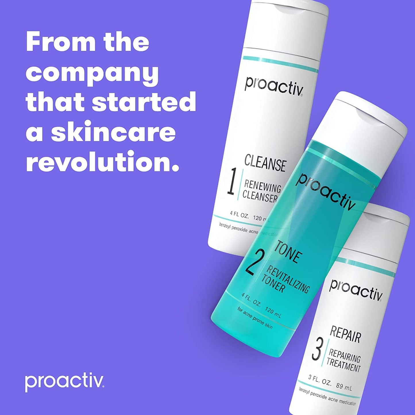 Proactiv Acne Cleanser - Benzoyl Peroxide Face Wash and Acne Treatment - Daily Facial Cleanser and Hyularonic Acid - Maple Wellness Supplements