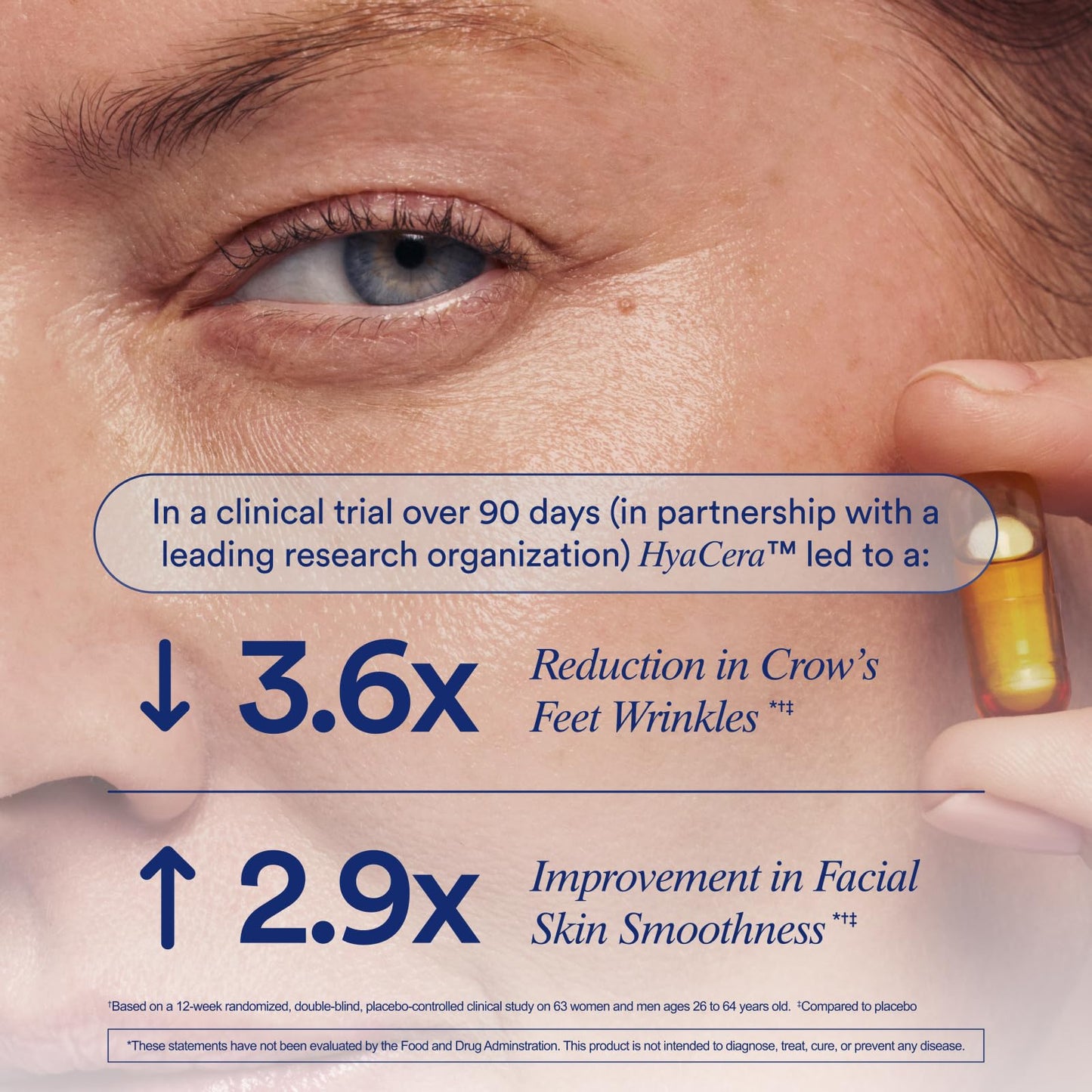 Ritual Hyaluronic Acid Skin Supplement - With Hyabest® and Ceratiq® - HyaCera Clinically Proven to Reduce Wrinkles, Fine Lines & Improve Skin Smoothness - Maple Wellness Supplements