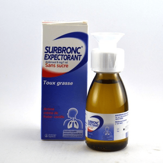 SANOFI Syrup for Loose Cough, Surbronc Expectorant Sugar-free - 100ml bottle - Maple Wellness Supplements