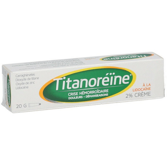 Titanoreïne cream with lidocaine 20ml 2% - JOHNSON&JOHNSON - Maple Wellness Supplements