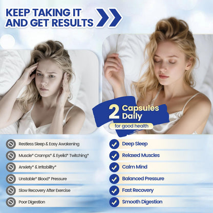 1000mg Magnesium Complex Capsules, 8-in-1 Magnesium Glycinate, Citrate, Malate, Taurate, Oxide, Carbonate, Aspartate, Orotate - 240 Capsules - Maple Wellness Supplements