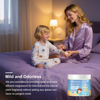 100g Magnesium Lotion for Kids Sleep,Nighttime Magnesium Cream,Soothe and Relax Your Body Before Bed,Safe for Both Adults and Children,Natural Calming Cream Support for Sleep - Maple Wellness Supplements