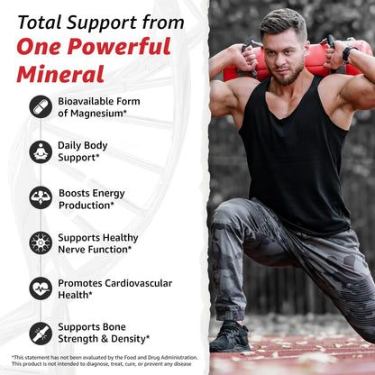 10X Health Magnesium Supplements - High-Absorption Magnesium Citrate for Sleep, Muscle & Nerve Support - Maple Wellness Supplements
