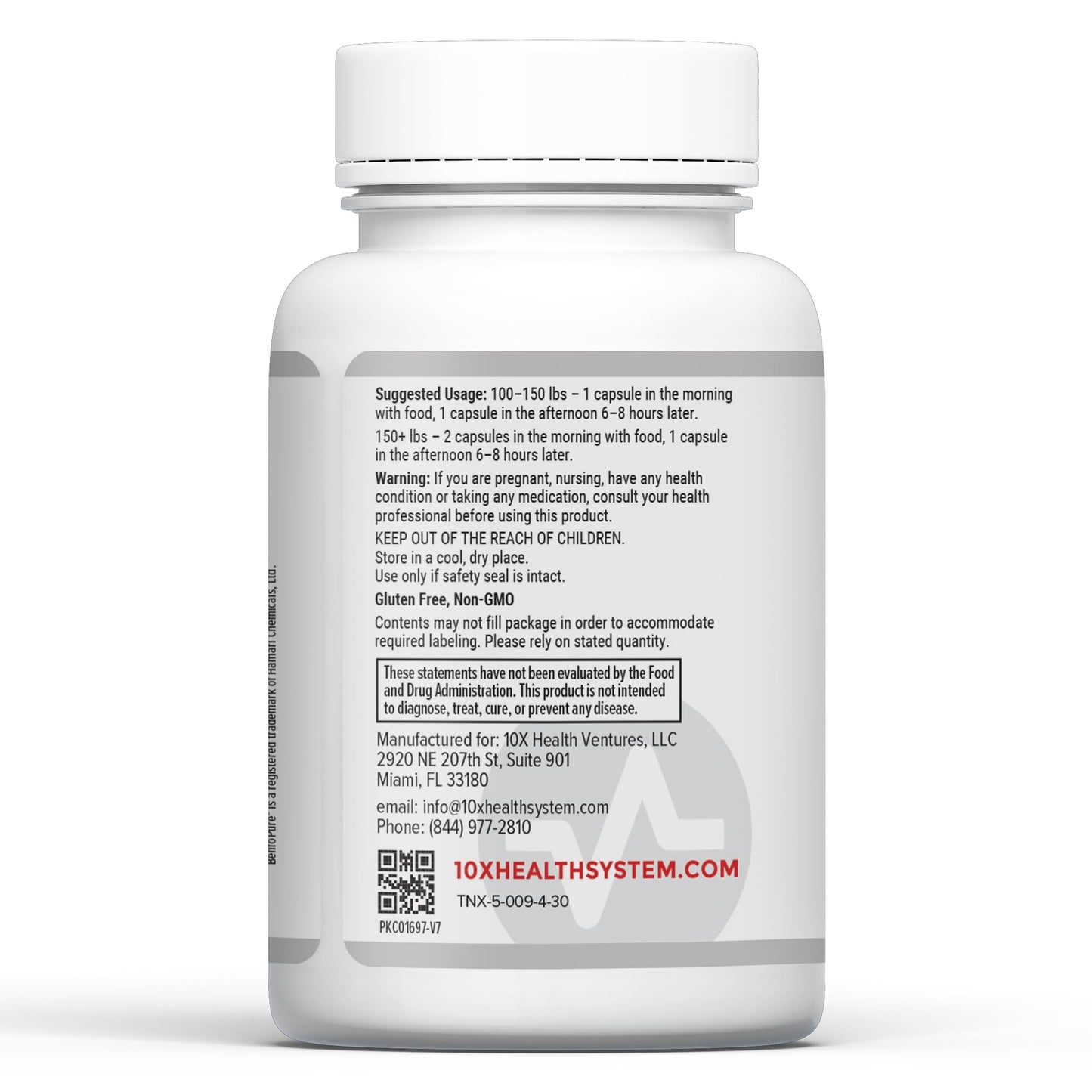 10X Health Optimize Methylated Multivitamin for Men - 90 Capsules, 34 in 1 Formula with 800 mcg of Vitamin B12, 5-MTHF, NAC - Maple Wellness Supplements