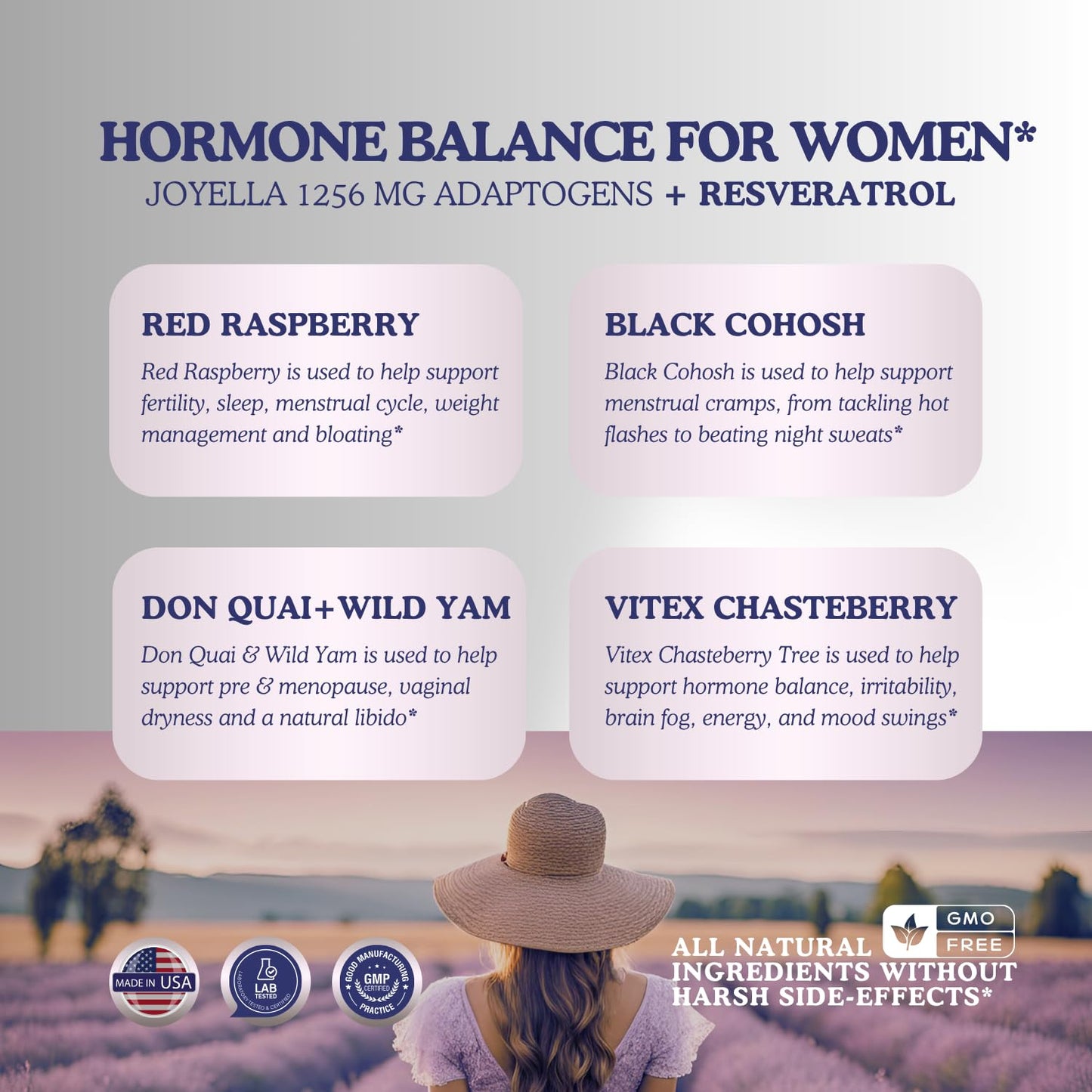 11-in-1 Hormonal Balance, Relief for Menopause Symptoms, Helps Reduce Hot Flashes, Night Sweats, and Mood Swings, Clinically Proven Ingredients, Natural PMS Support, Made in USA, 3rd Party-Tested - Maple Wellness Supplements