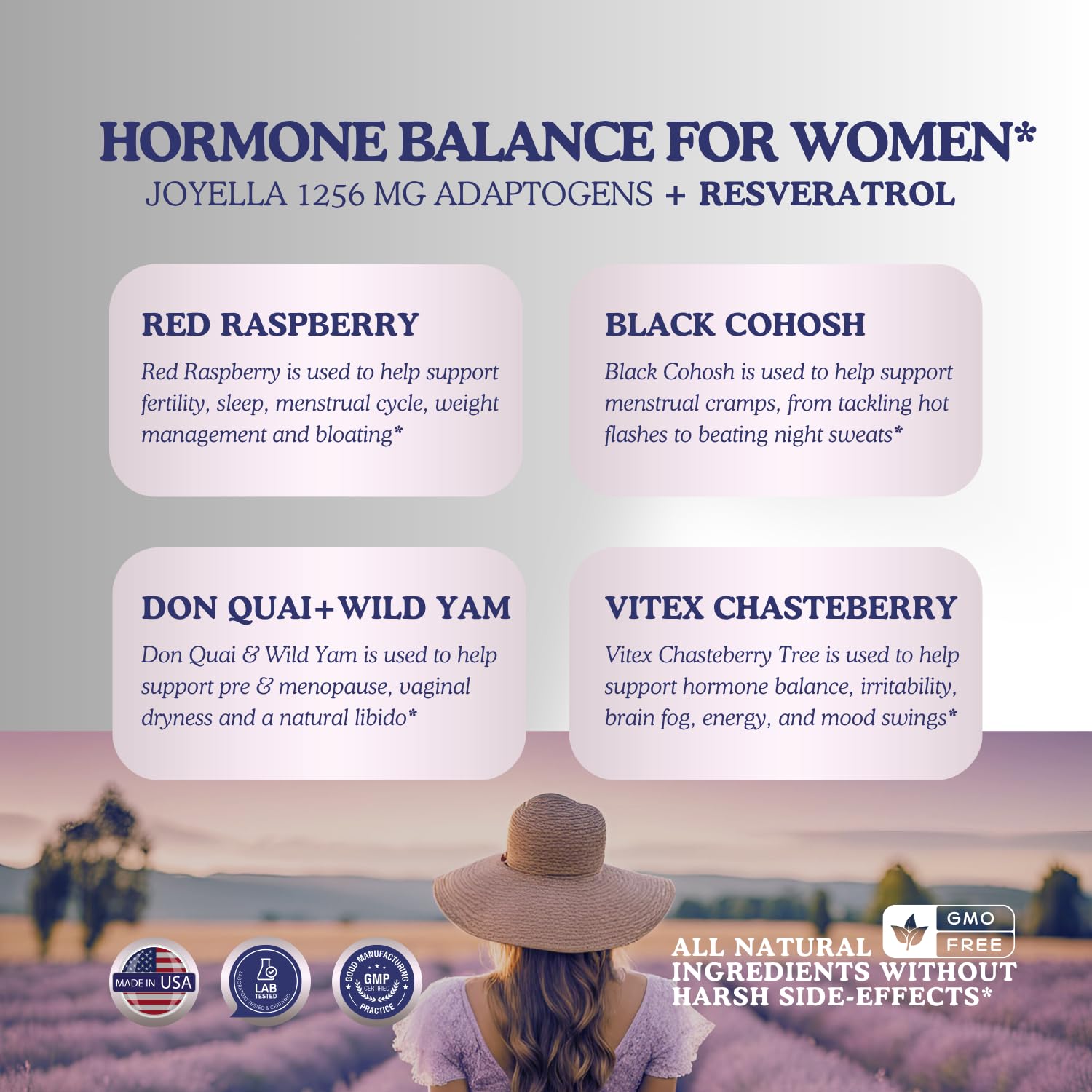 11-in-1 Hormonal Balance, Relief for Menopause Symptoms, Helps Reduce Hot Flashes, Night Sweats, and Mood Swings, Clinically Proven Ingredients, Natural PMS Support, Made in USA, 3rd Party-Tested - Maple Wellness Supplements
