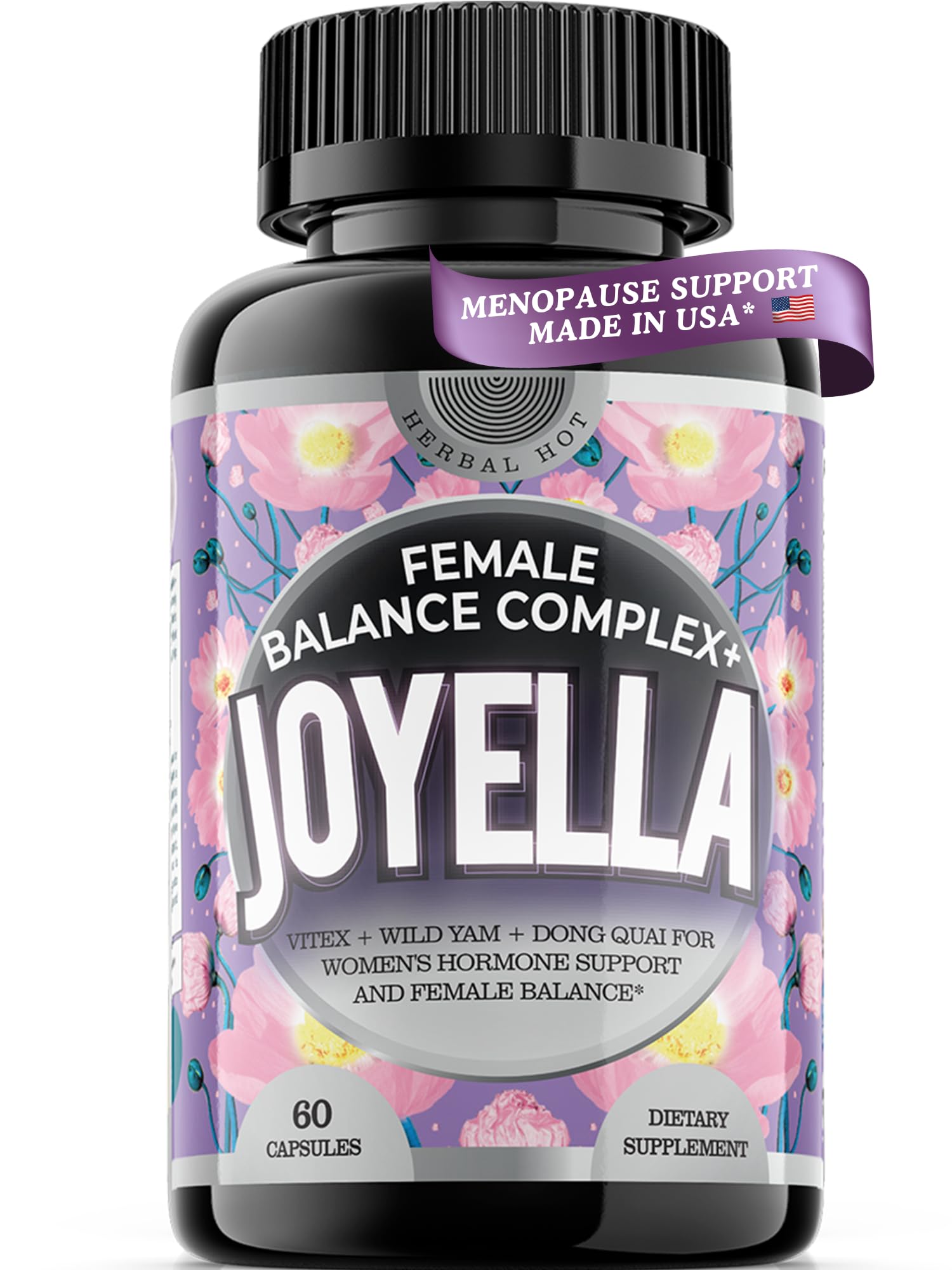 11-in-1 Hormonal Balance, Relief for Menopause Symptoms, Helps Reduce Hot Flashes, Night Sweats, and Mood Swings, Clinically Proven Ingredients, Natural PMS Support, Made in USA, 3rd Party-Tested - Maple Wellness Supplements
