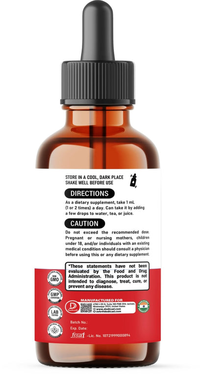 11in1 Turmeric Supplement for Health Heart & Wellness Support – with Ginger, Garlic, Ceylon Cinnamon, Berberine, Ginseng, Apple Cider Vinegar – 30ml Liquid Drops – 60 Servings - Maple Wellness Supplements