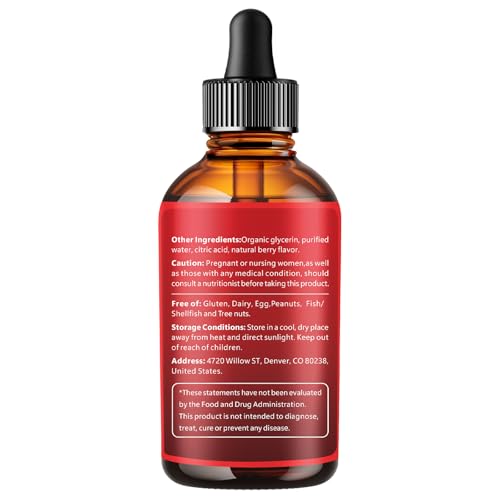 14-in-1 Berberine with Ceylon Cinnamon Supplement Liquid Drops, 1800mg + 30:1 Liposomal Tech with Cayenne Pepper, Soursop, Chromium, Bitter Melon, Turmeric, Moringa, Gymnema - Maple Wellness Supplements