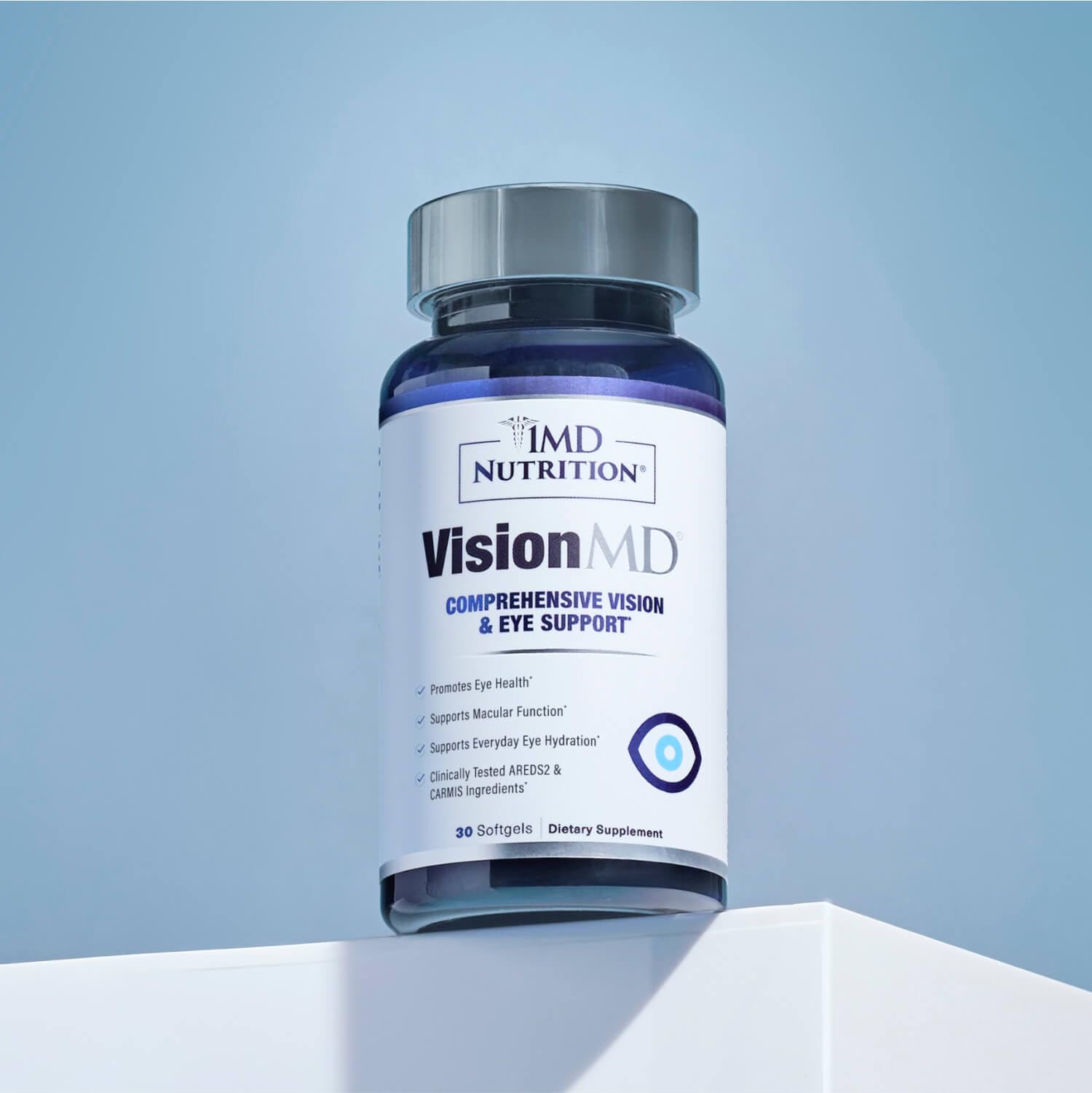 1MD Nutrition VisionMD Eye Vitamin CARMIS - Eye Supplement for Adults - with OptiLut Lutein & Zeaxanthin - Supports Vision Health Care, Everyday Eye Strain - Maple Wellness Supplements