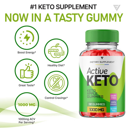 (2 Pack) Active Keto Gummies for Weight Loss Active Keto ACV Gummies Advanced - Maple Wellness Supplements