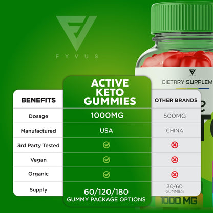 (2 Pack) Active Keto Gummies for Weight Loss Active Keto ACV Gummies Advanced - Maple Wellness Supplements