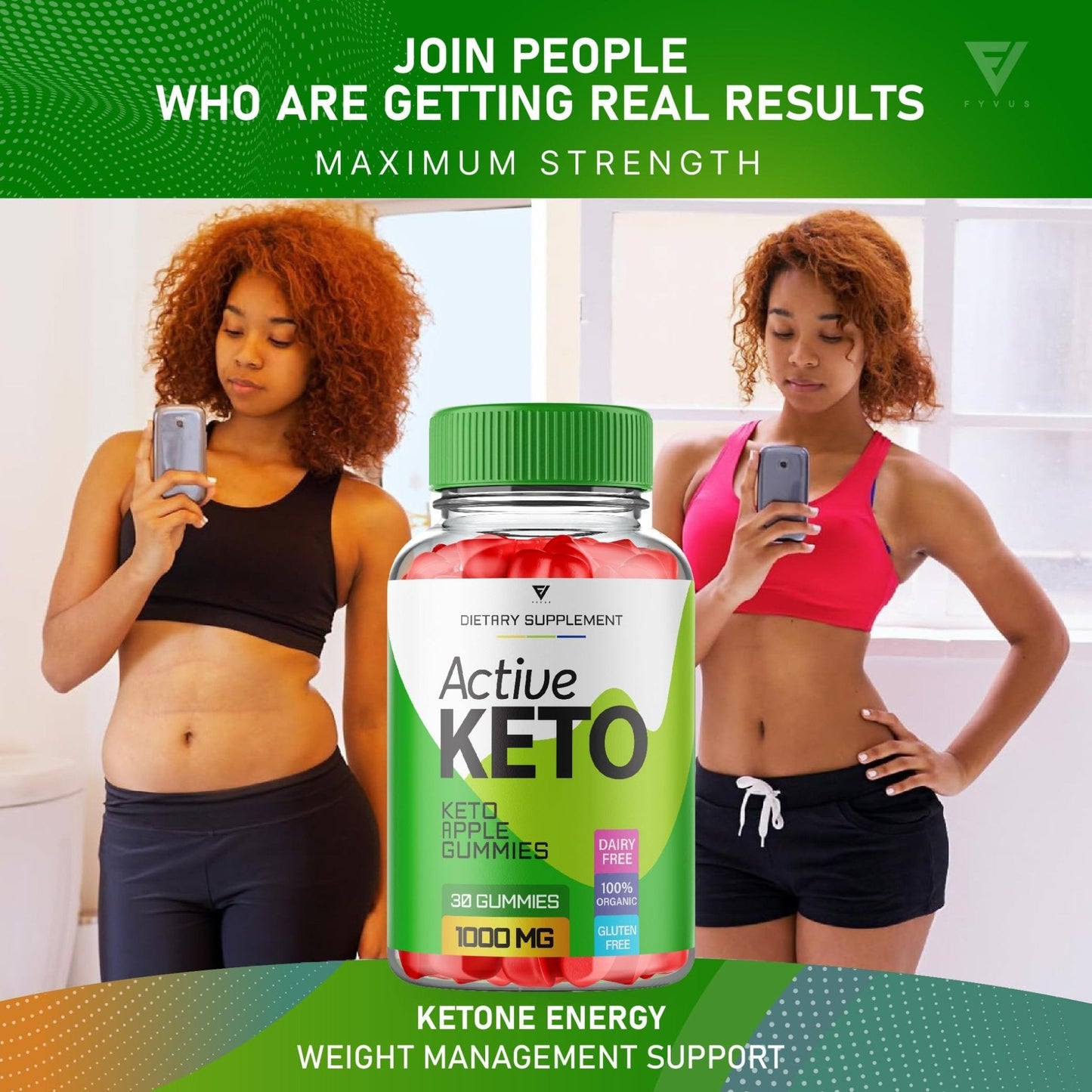 (2 Pack) Active Keto Gummies for Weight Loss Active Keto ACV Gummies Advanced - Maple Wellness Supplements
