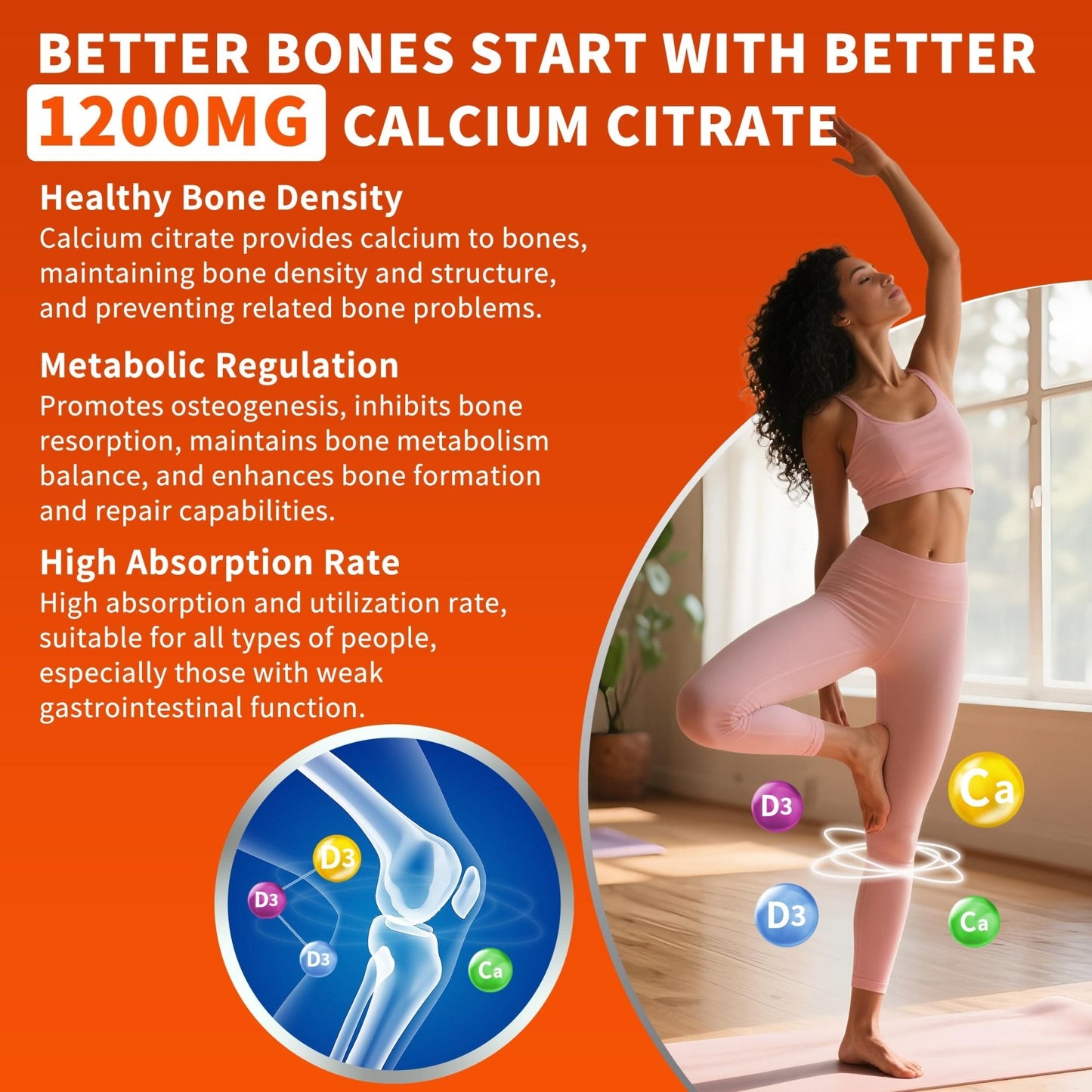 (2 Pack) Calcium Citrate 1200 mg with Vitamin D3 Gummies for Women & Men,Calcium Supplements for Bone & Teeth Support,High Absorption - Easy to Digest, - Maple Wellness Supplements