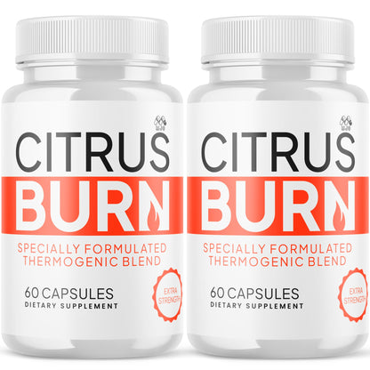 (2 Pack) Citrus Burn Capsules, Official CitrusBurn Pills with All Natural Ingredients, Advanced Citrus Burn for Optimal Health & Wellness Support with Premium Vitamins for Women & Men (120 Capsules) - Maple Wellness Supplements