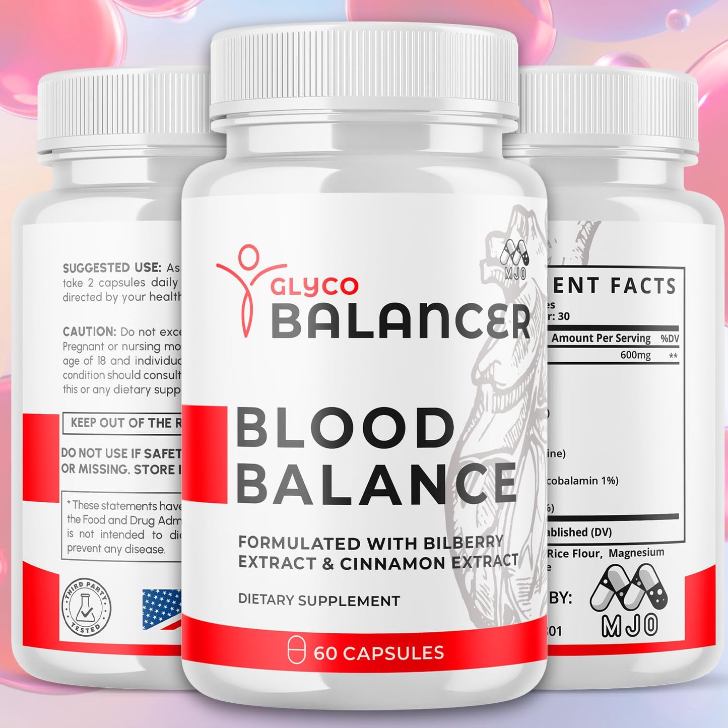 (2 Pack) Glyco Balancer Capsules, Official GlycoBalancer Health Support Pills with All Natural Ingredients, Glyco Balancer Advanced Health Support with Premium Vitamins for Women & Men (120 Capsules) - Maple Wellness Supplements