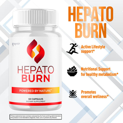 (2 Pack) Hepato Burn Capsules, Official Hepato Burn Pills with All Natural Premium Ingredients, Hepatoburn Energy and Fitness Vitamin Supplement, Hepatoburn Lifestyle Powered by Nature (120 Capsules) - Maple Wellness Supplements