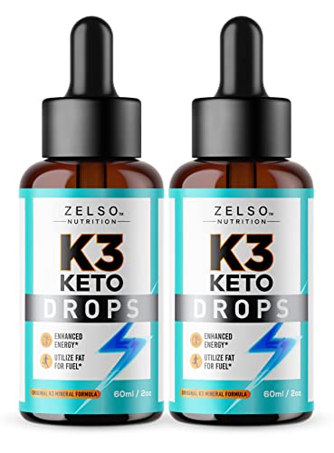 (2 Pack) K3 Keto Drops for Weight Loss - Fat Burner & Metabolism Booster | Advanced Keto - Maple Wellness Supplements