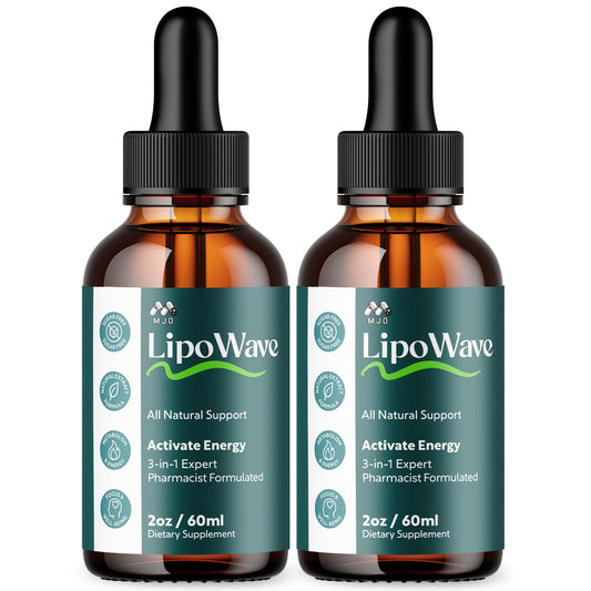 (2 Pack) Lipowave Drops, Official LipoWave Drops with All Natural Ingredients, Advanced Overall Health and Wellness Vitamin Supplement Formula for Maximum Strength Multivitamin Support (60 Servings) - Maple Wellness Supplements