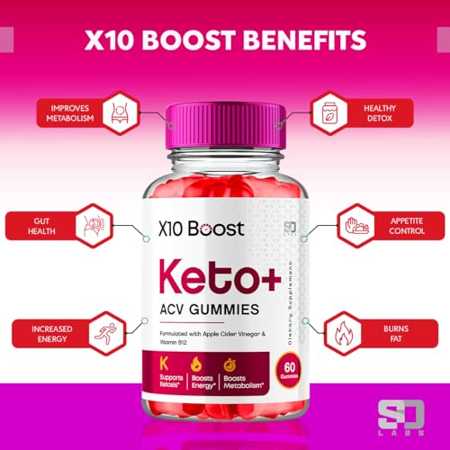 (2 Pack) X10 Boost Keto ACV Gummies Advanced Weight Loss, X10 Boost Keto - Maple Wellness Supplements