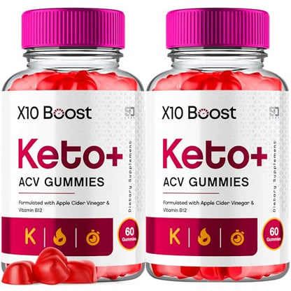 (2 Pack) X10 Boost Keto ACV Gummies Advanced Weight Loss, X10 Boost Keto - Maple Wellness Supplements