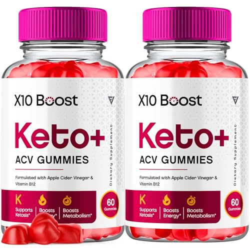 (2 Pack) X10 Boost Keto ACV Gummies, X10 Keto Boost Gummies Advanced Weight Loss - Maple Wellness Supplements