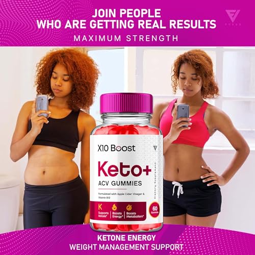 (2 Pack) X10 Boost Keto ACV Gummies, X10 Keto Boost Gummies Advanced Weight Loss - Maple Wellness Supplements