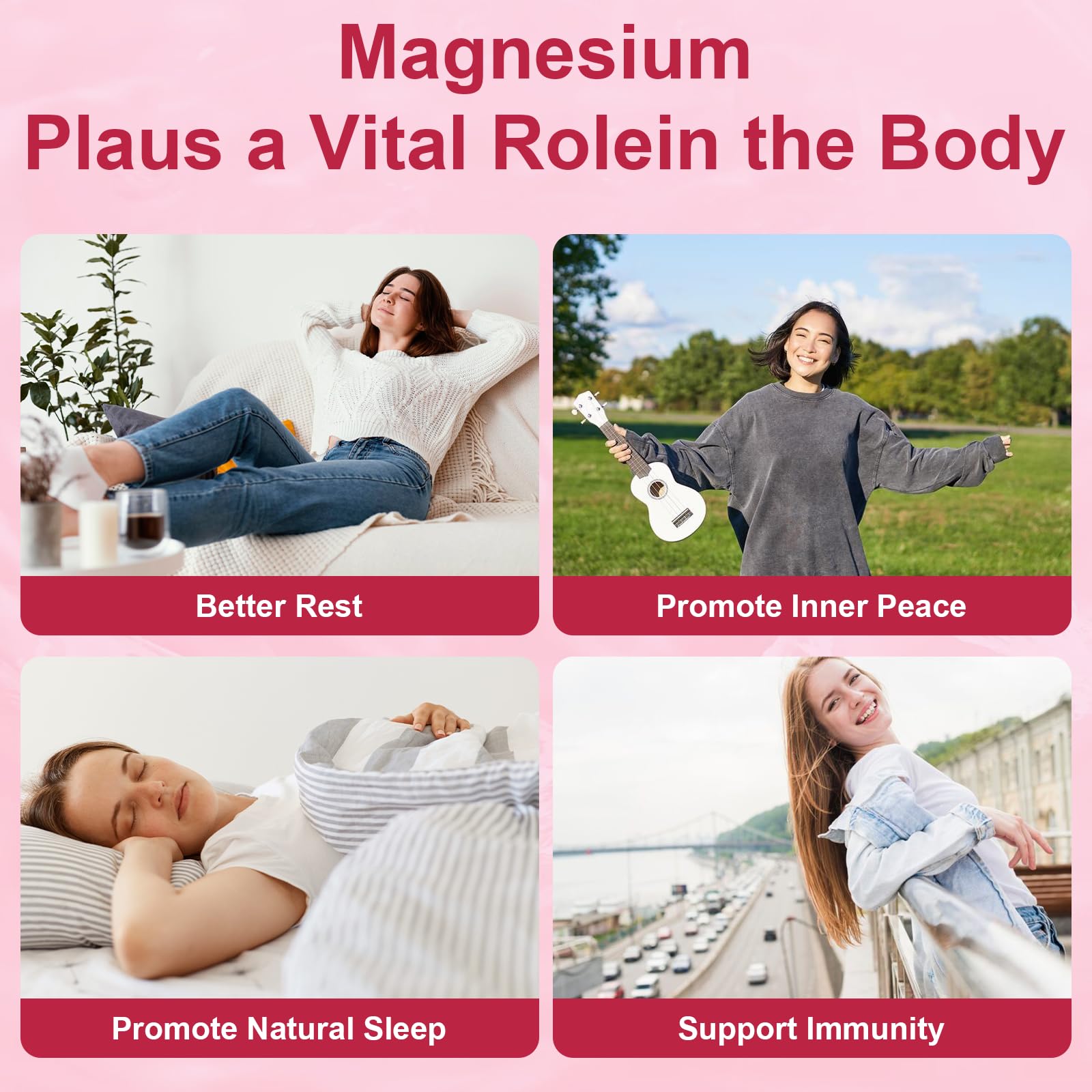 2 Packs Liposomal Magnesium Complex Gummies-as 12 Forms of Magnesium Citrate,Glycinate,Malate,Oxide,and More with Vitamin D3, B6,C, Ashwagandha & CoQ10 for Women and Men - Maple Wellness Supplements