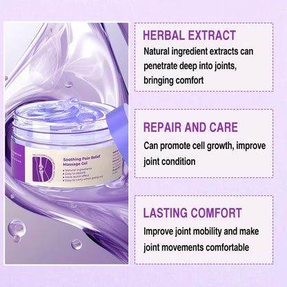 2 PCS Joint Gel Purple Gel，Soothing Pain Relief Massage Cream，Full-Body Joint Effective Soothes for Knees, Lumbar, Hands, Neck and Shoulders - Maple Wellness Supplements