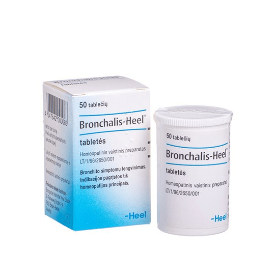 2 x 50 Bronchalis-Heel Tablets 100 Tabs Homeophatic medicine - Bronchitis Relief - Maple Wellness Supplements