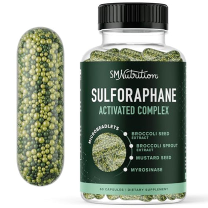 20MG Sulforaphane | From Broccoli Sprouts & Seed Extract | 565MG Microbeadlet - Maple Wellness Supplements