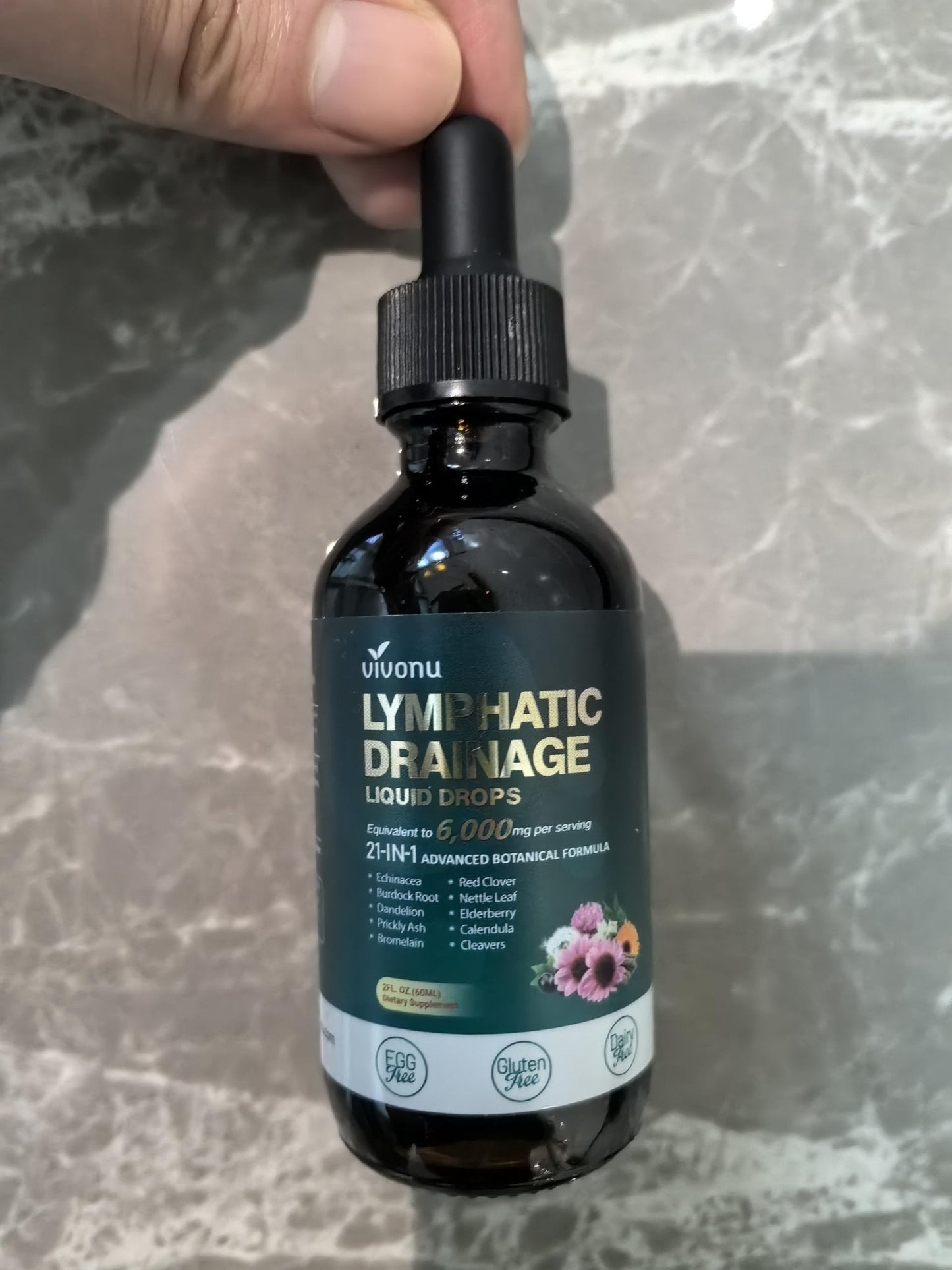 21-in-1 Lymphatic Drainage Drops for Liposomal, Immune & Lymph System Support Supplement for Women & Men with Echinacea, Dandelion - Maple Wellness Supplements