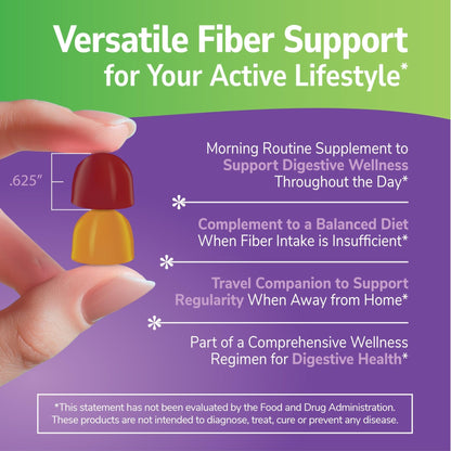 21st Century VitaJoy Fiber Gummies (Fruit Flavored, 90 Count), 5 g Fiber Per Serving for Digestive Support, Pectin-Based Prebiotic Gummies, Non-GMO, Vegan, Gluten Free, - Maple Wellness Supplements