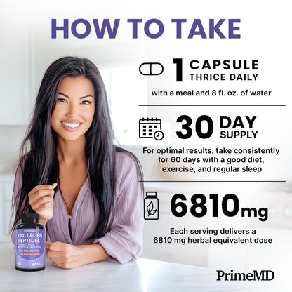 27-in-1 Hair Skin and Nails Vitamins (6810mg) with Biotin 10000mcg - Collagen Supplements for Men and Women - Keratin Supplements with Probiotics - Maple Wellness Supplements