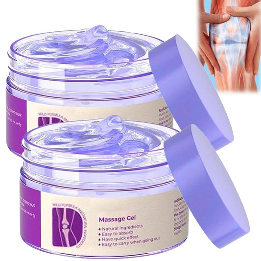 2PCS Soothing Relief Massage Gel, Joint Gel Purple Gel Cooling Activities Throughout The Body, Soothing Knees, Lumbar, Neck, Back, Shoulders, Hands, and Feet - Maple Wellness Supplements