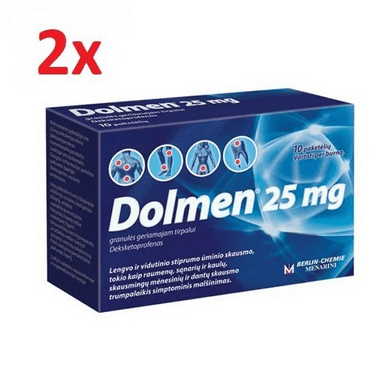 2x 10 Dolmen 25 mg granules for oral solution, 20 Sachets - Maple Wellness Supplements