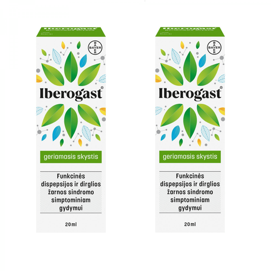 2x Iberogast 20ml Oral Liquid IBS Indigestion Abdominal Discomfort Dyspepsia 40ml - Maple Wellness Supplements