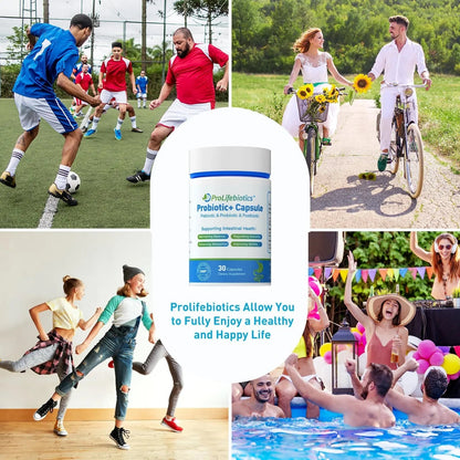 3-in-1 Probiotics for Gut and Digestive Health,Immune Support,Supplements Supporting Occasional Constipation,Diarrhea,Gas,Bloating,Delayed-Released Designed to Thrive, 30 Vegan Capsules - Maple Wellness Supplements