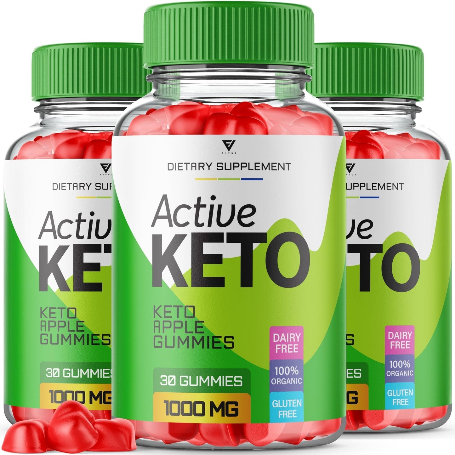 (3 Pack) Active Keto Gummies for Weight Loss Active Keto ACV Gummies Advanced - Maple Wellness Supplements