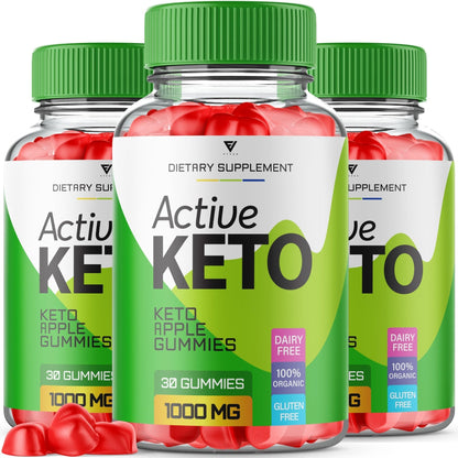(3 Pack) Active Keto Gummies for Weight Loss Active Keto ACV Gummies Advanced - Maple Wellness Supplements