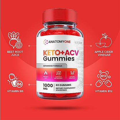 (3 Pack) Anatomy One Keto Gummies, Anatomy One Keto Acv Gummies, Anatomyone Keto - Maple Wellness Supplements