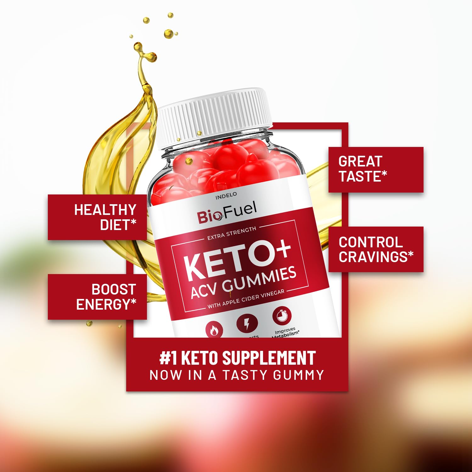 (3 Pack) Bio Fuel Keto ACV Gummies - Advanced Formula BioFuel Keto Plus ACV Gummies Apple Cider Vinegar Bio Fuel ACV, Weight Management Gummies Dietary Supplement Reviews Men Women (180 Gummies) - Maple Wellness Supplements