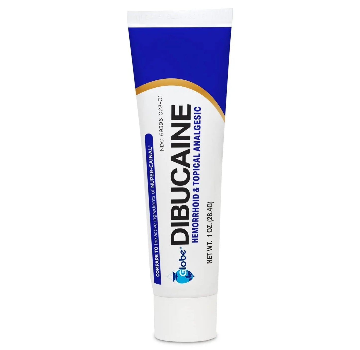 (3 Pack) Globe Dibucaine 1% Hemorrhoid Treatment Ointment - 1 Oz Rapid Numbing Relief, Hemorrhoid Treatment from Itch and Burn - Maple Wellness Supplements